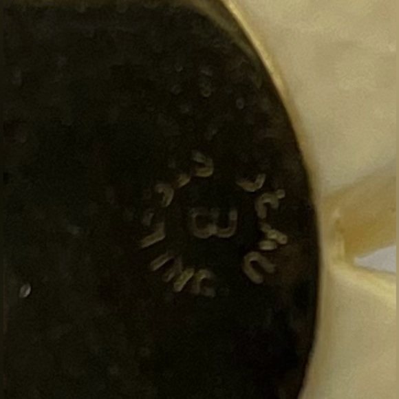 Vintage Signed Beau Sterling Carved Celluloid Rose Brooch Pin 1940s - Picture 4 of 8